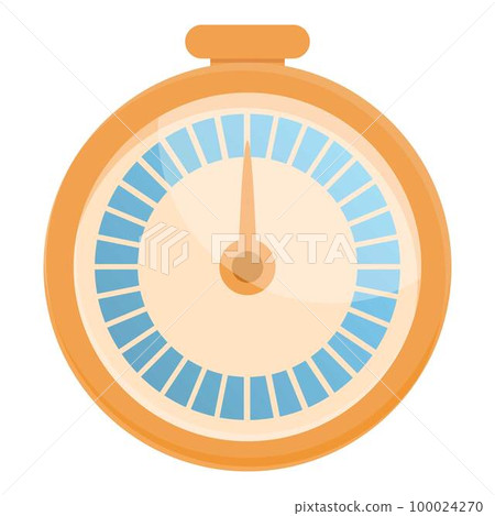 Stopwatch timer icon cartoon vector. Clock stop time. Second minute Stopwatch timer icon cartoon vector. Clock stop time. Second minute 100024270