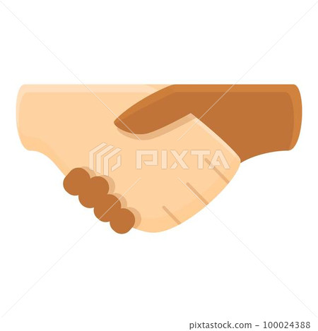 National trust icon cartoon vector. Hand shake. Partner people National trust icon cartoon vector. Hand shake. Partner people 100024388