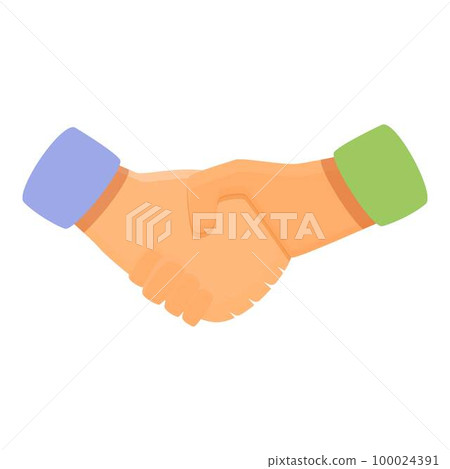 Handshake icon cartoon vector. Trust business. Community friend 100024391