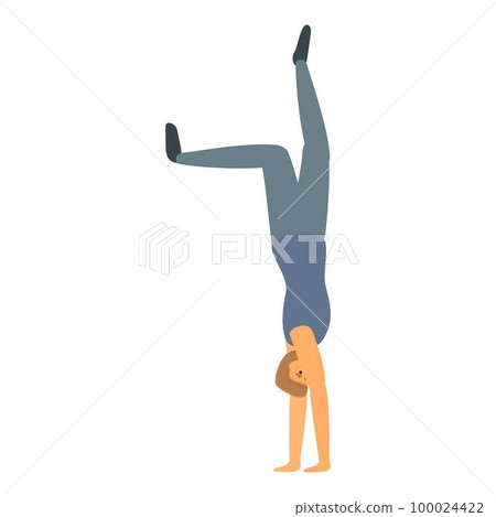 Dancer carnival icon cartoon vector. Circus acrobat. Festival stunt Dancer carnival icon cartoon vector. Circus acrobat. Festival stunt 100024422