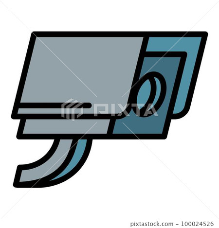 Security camera icon outline vector. Police equipment. Justice guard 100024526