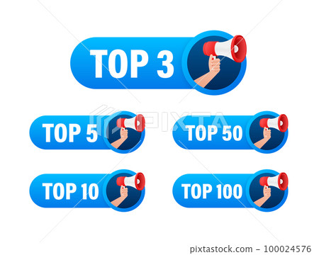 Top 3, 5, 10, 20, 50, 100 rating chart. Best in the ranking. 100024576