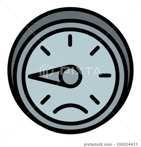 Car gauge icon outline vector. Automobile part. Tire part 100024633