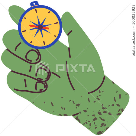 Magnetic navigation device. Equipment for orientation of traveler. Compass for poles determination 100025922