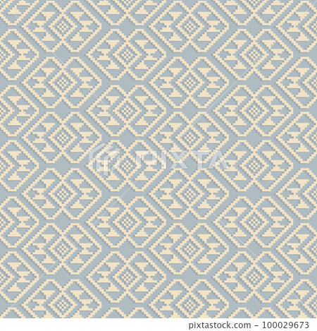 Asian mosaic arabesque seamless pattern. Abstract floral ornamental texture. Artistic background in arab geometric fabric orient style Asian mosaic arabesque seamless pattern. Abstract floral ornamental texture. Artistic background in arab geometric fabric orient style 100029673