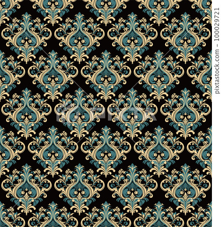 Damask Seamless Baroque Ornament Damask Seamless Baroque Ornament 100029721