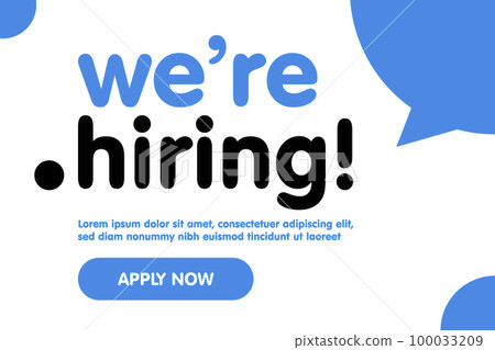 We are Hiring Vector Background. Trendy Bold Black Typography. Job Vacancy Card Design. Join Our Team Minimalist Poster Template, Looking for Talents Advertising, Open Recruitment Creative Ad 100033209