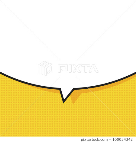 Speech Bubble in Pop Art Style. Vector illustration 100034342