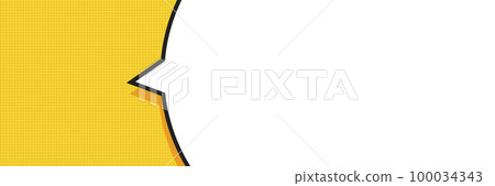 Speech Bubble in Pop Art Style. Vector illustration Speech Bubble in Pop Art Style. Vector illustration 100034343