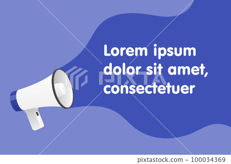 Vector megaphone speech templates for text vector 100034369
