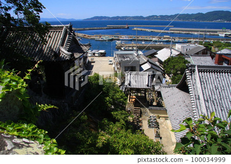 從沼島八幡神社看到的港口淡路島的“沼島” 100034999