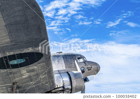 A Douglas DC-3 aircraft preserved on the shores of Lake Hamana in Hamamatsu City, Shizuoka Prefecture A Douglas DC-3 aircraft preserved on the shores of Lake Hamana in Hamamatsu City, Shizuoka Prefecture 100038402