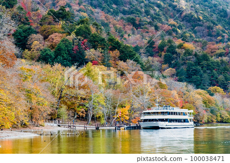 Autumn leaves in Nikko -Lake Chuzenji- 100038471
