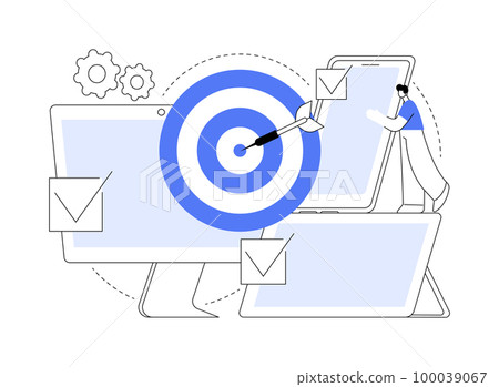 Multi-device targeting abstract concept vector illustration. 100039067