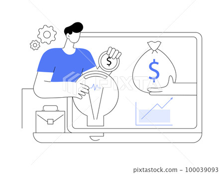 Crowdfunding abstract concept vector illustration. 100039093
