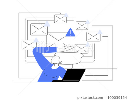 Spam abstract concept vector illustration. Spam abstract concept vector illustration. 100039134