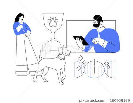 Breed club abstract concept vector illustration. 100039159