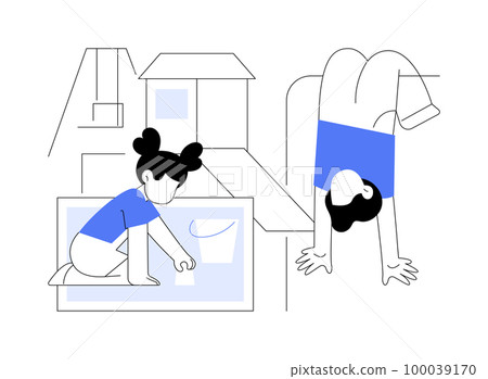 Kids playground abstract concept vector illustration. Kids playground abstract concept vector illustration. 100039170