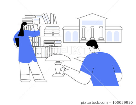 Public library abstract concept vector illustration. Public library abstract concept vector illustration. 100039950