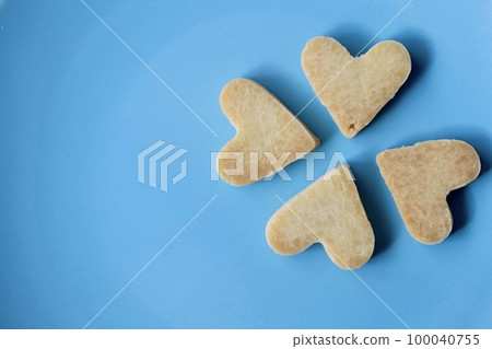 Homemade cut-out cookies made with rice flour - gluten-free treats 100040755