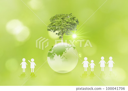 Global environmental protection and people's lives. tree growth 100041706