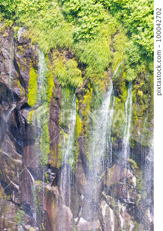 Scenery of Furepe Waterfall in Shiretoko World Heritage Site 100042702