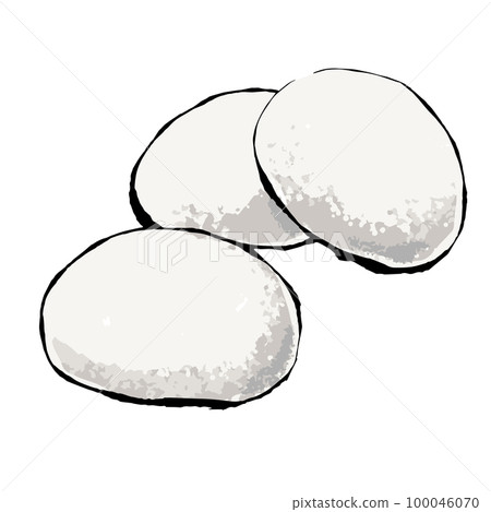 日本圓形年糕手繪插畫 日本圓形年糕手繪插畫 100046070