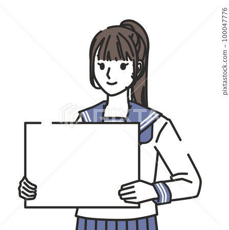 水手服帶板初中女生高中女生 100047776