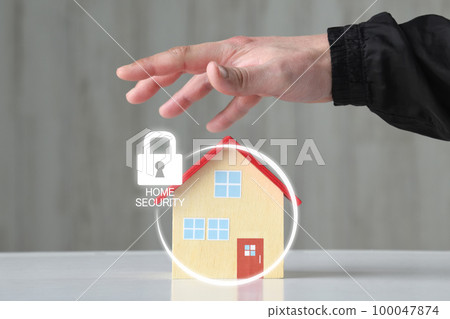 家庭安全 - 保護您的家免受罪犯侵害的形象 家庭安全 - 保護您的家免受罪犯侵害的形象 100047874