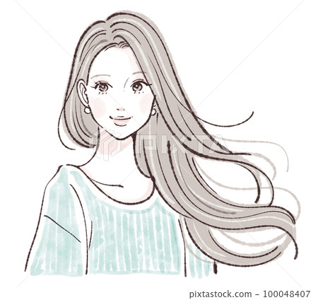 女性插畫素材 女性插畫素材 100048407