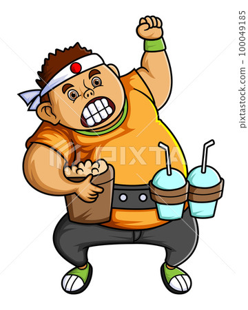 the cute boy mascot of American football of illustration the cute boy mascot of American football of illustration 100049185