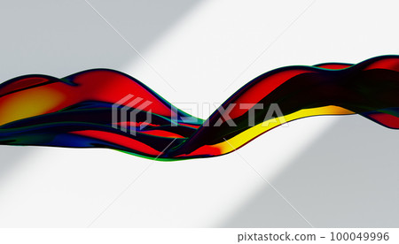 Cloth fabric gradient waves abstract background. Iridescent glass wavy surface. Liquid surface, ripples, reflections. 3d render illustration. Cloth fabric gradient waves abstract background. Iridescent glass wavy surface. Liquid surface, ripples, reflections. 3d render illustration. 100049996