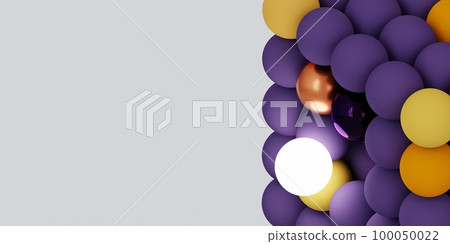3d colorful cube with glowing spheres. Abstract primitive shapes on white background. 3d illustration. 3d rendering. 3d colorful cube with glowing spheres. Abstract primitive shapes on white background. 3d illustration. 3d rendering. 100050022