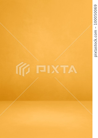 Empty yellow gold concrete interior background Empty yellow gold concrete interior background 100050069