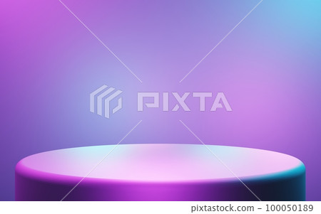3d rendering of purple and blue abstract geometric background. Cyberpunk concept. Scene for advertising, technology, showcase, banner, cosmetic, fashion, business. Sci-Fi Illustration. Product display 3d rendering of purple and blue abstract geometric background. Cyberpunk concept. Scene for advertising, technology, showcase, banner, cosmetic, fashion, business. Sci-Fi Illustration. Product display 100050189