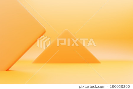 3d rendering of empty orange abstract geometric minimal concept background. Scene for advertising, cosmetic, showroom, banner, summer, fashion, technology, business. Illustration. Product display 3d rendering of empty orange abstract geometric minimal concept background. Scene for advertising, cosmetic, showroom, banner, summer, fashion, technology, business. Illustration. Product display 100050200