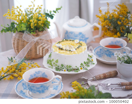 含羞草蛋糕含羞草日下午茶時間 含羞草蛋糕含羞草日下午茶時間 100050402