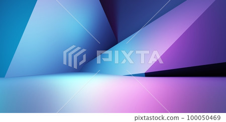 3d rendering of purple and blue abstract geometric background. Cyberpunk concept. Scene for advertising, technology, showcase, banner, cosmetic, fashion, business. Sci-Fi Illustration. Product display 3d rendering of purple and blue abstract geometric background. Cyberpunk concept. Scene for advertising, technology, showcase, banner, cosmetic, fashion, business. Sci-Fi Illustration. Product display 100050469