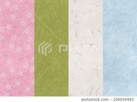 櫻花水印、野毛、薄霧、浦良、春天設計日本紙 100050493