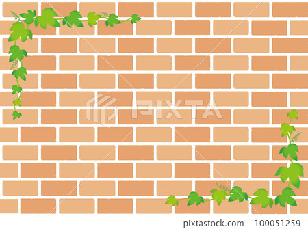 leaf brick wall 100051259