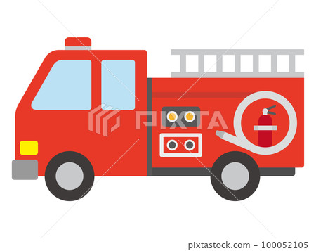消防車的插圖 消防車的插圖 100052105