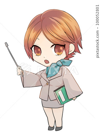 Illustration of a female school teacher Illustration of a female school teacher 100052801