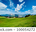 Beautiful villiage in Swiss Alps with no people 100054272