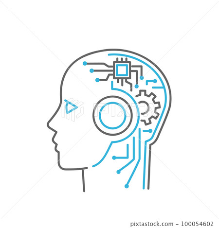人形機器人圖像插圖素材 人形機器人圖像插圖素材 100054602