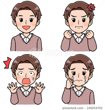 人臉表情系列男B 人臉表情系列男B 100054703