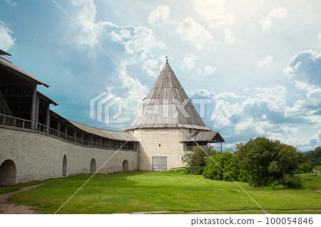 Beautiful landscape of old Ladoga, landmark in Russia 100054846