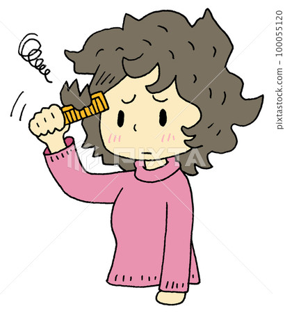 捲髮女 捲髮女 100055120