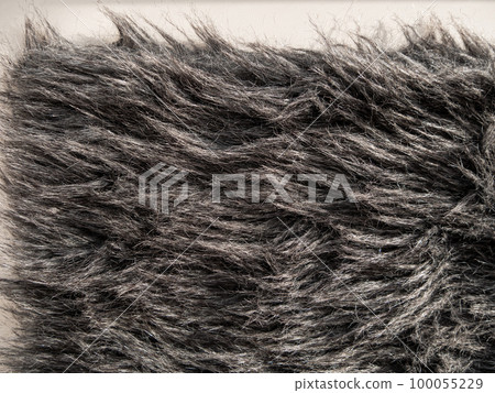 Long gray fake fur texture cover Synthetic fiber soft faux fur macro fabric photo Monochrome fluffy furry surface design Long gray fake fur texture cover Synthetic fiber soft faux fur macro fabric photo Monochrome fluffy furry surface design 100055229