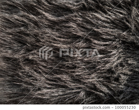 Long gray fake fur texture cover Synthetic fiber soft faux fur macro fabric photo Monochrome fluffy furry surface design Long gray fake fur texture cover Synthetic fiber soft faux fur macro fabric photo Monochrome fluffy furry surface design 100055230