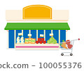 Supermarket cute illustration (vector illustration) 100055376